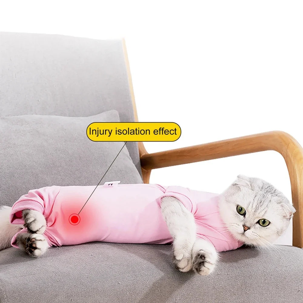 Traje de Recuperación Post-Cirugía para Perros y Gatos